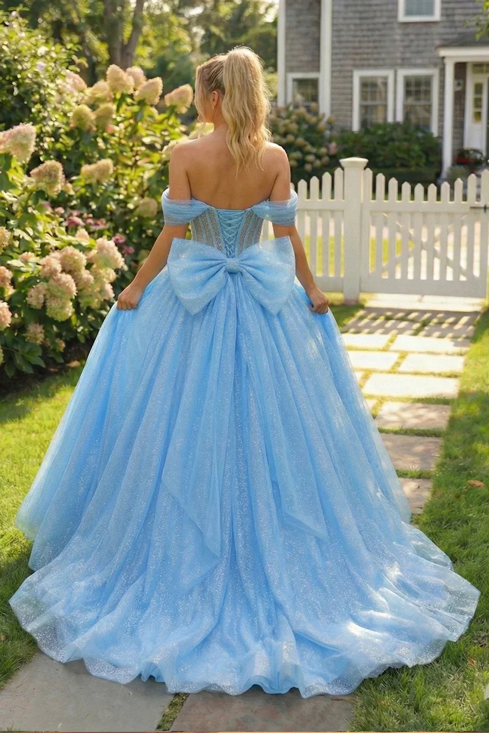 Reina Charming Ball Gown Illusion Quinceañera Dress with bow