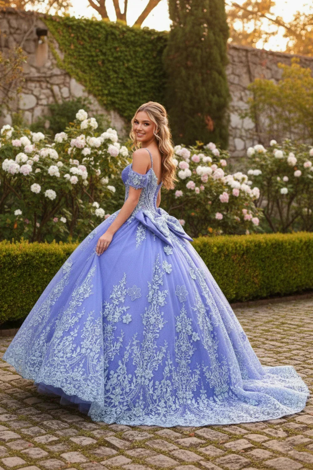 Magnolia Luxurious Ball Gown Sweetheart Quinceañera Dress With Floral Embroidery