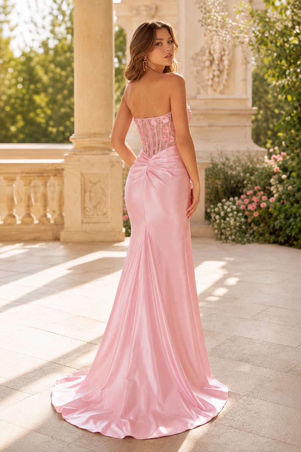 Danica Sweetheart Ruched Mermaid Prom Dress with Slit