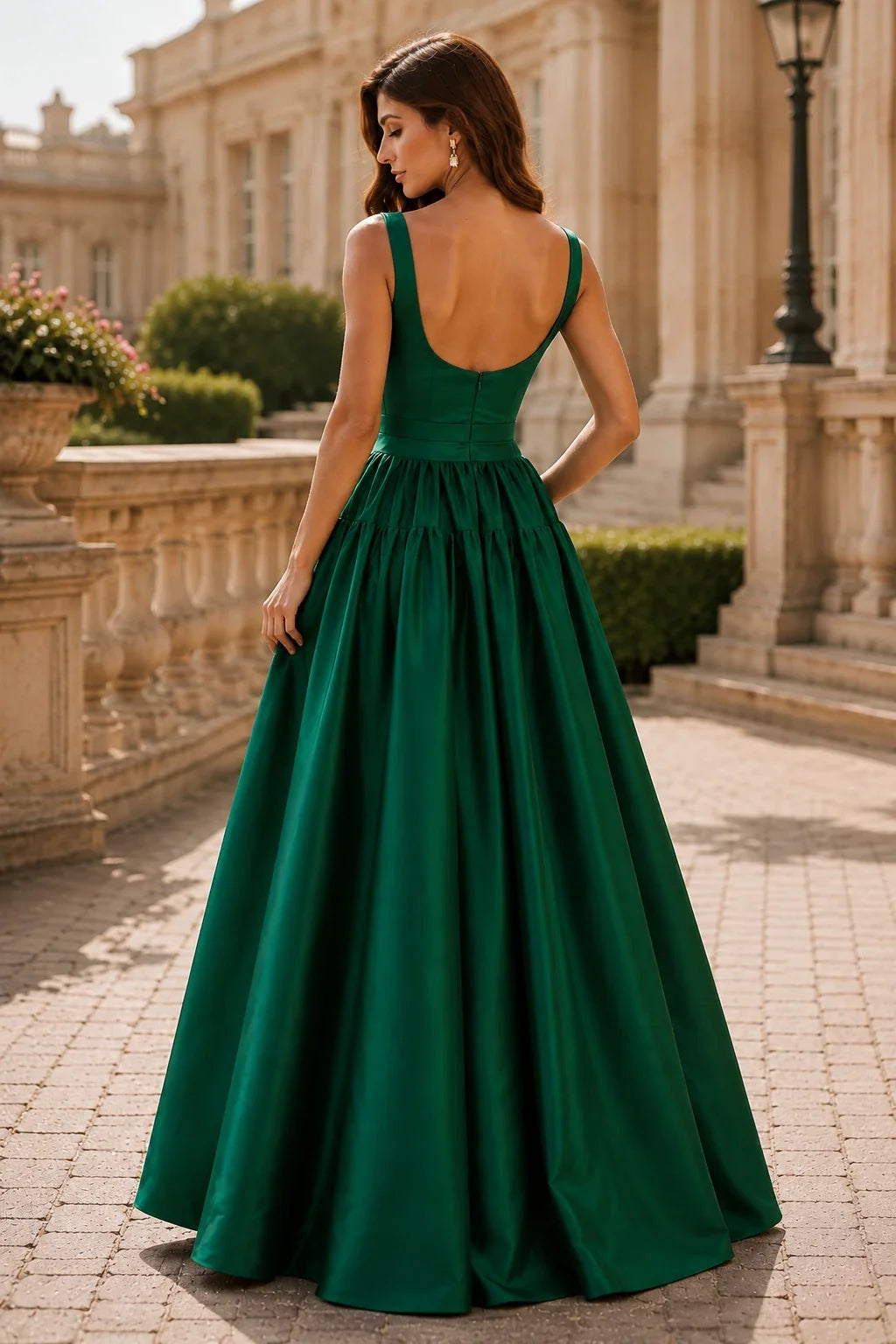 Isaselle Spaghetti-Strap Corset A-Line Gown Prom Dress