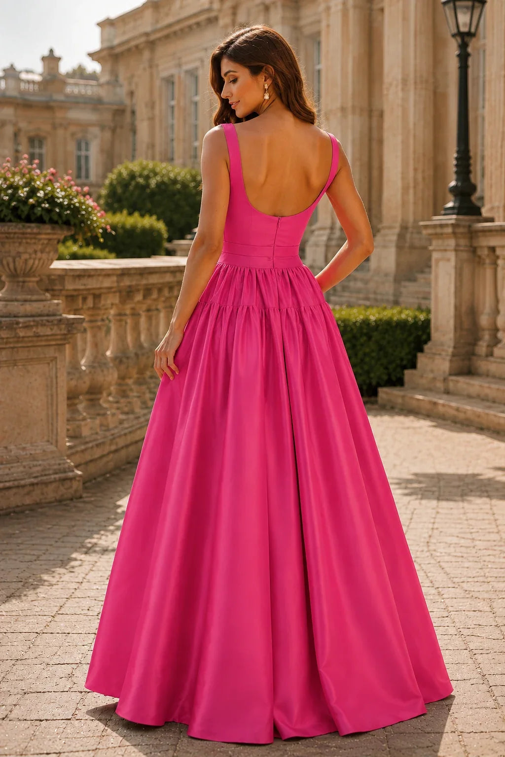 Isaselle Spaghetti-Strap Corset A-Line Gown Prom Dress