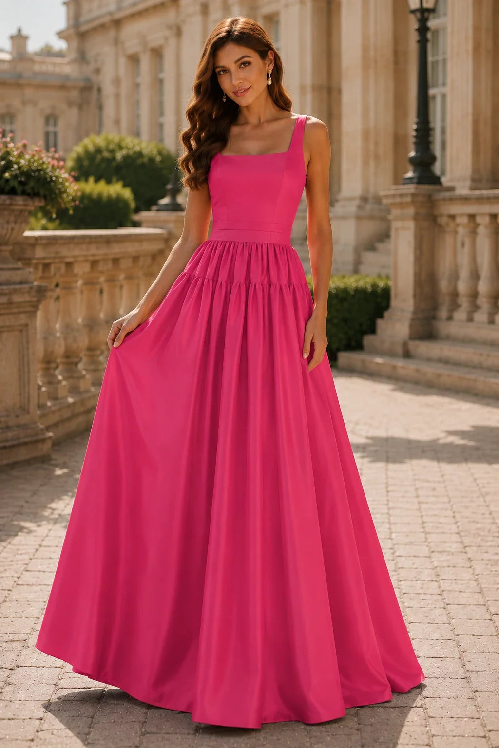 Isaselle Spaghetti-Strap Corset A-Line Gown Prom Dress