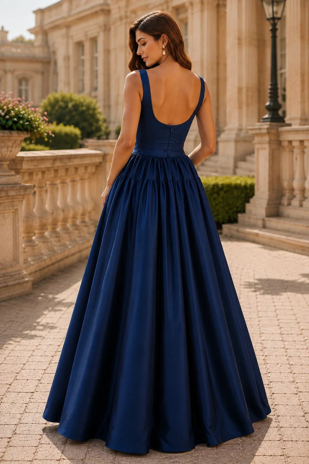 Isaselle Spaghetti-Strap Corset A-Line Gown Prom Dress