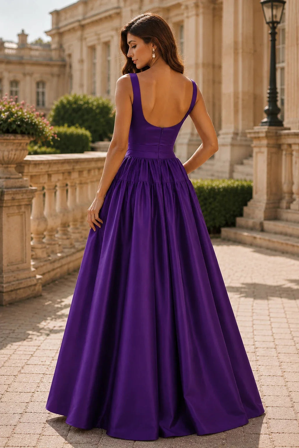 Isaselle Spaghetti-Strap Corset A-Line Gown Prom Dress