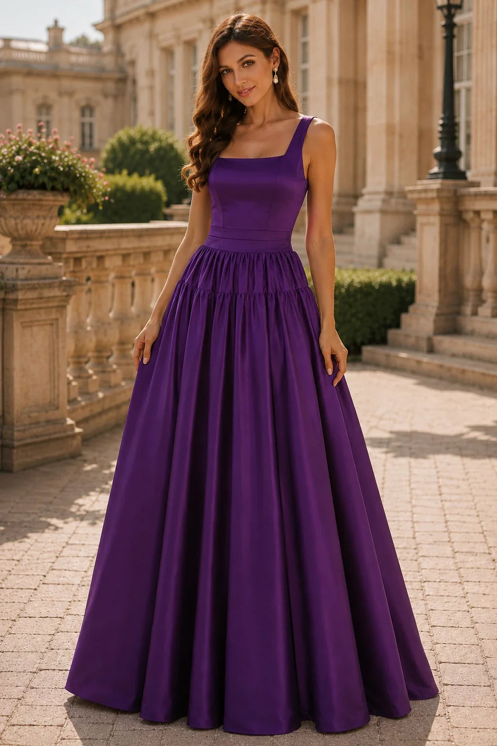 Isaselle Spaghetti-Strap Corset A-Line Gown Prom Dress
