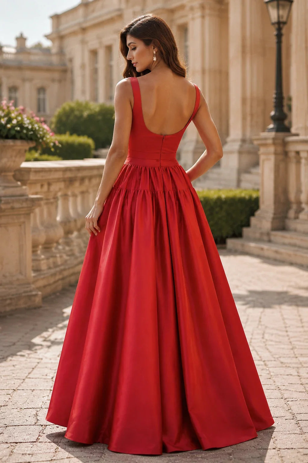 Isaselle Spaghetti-Strap Corset A-Line Gown Prom Dress