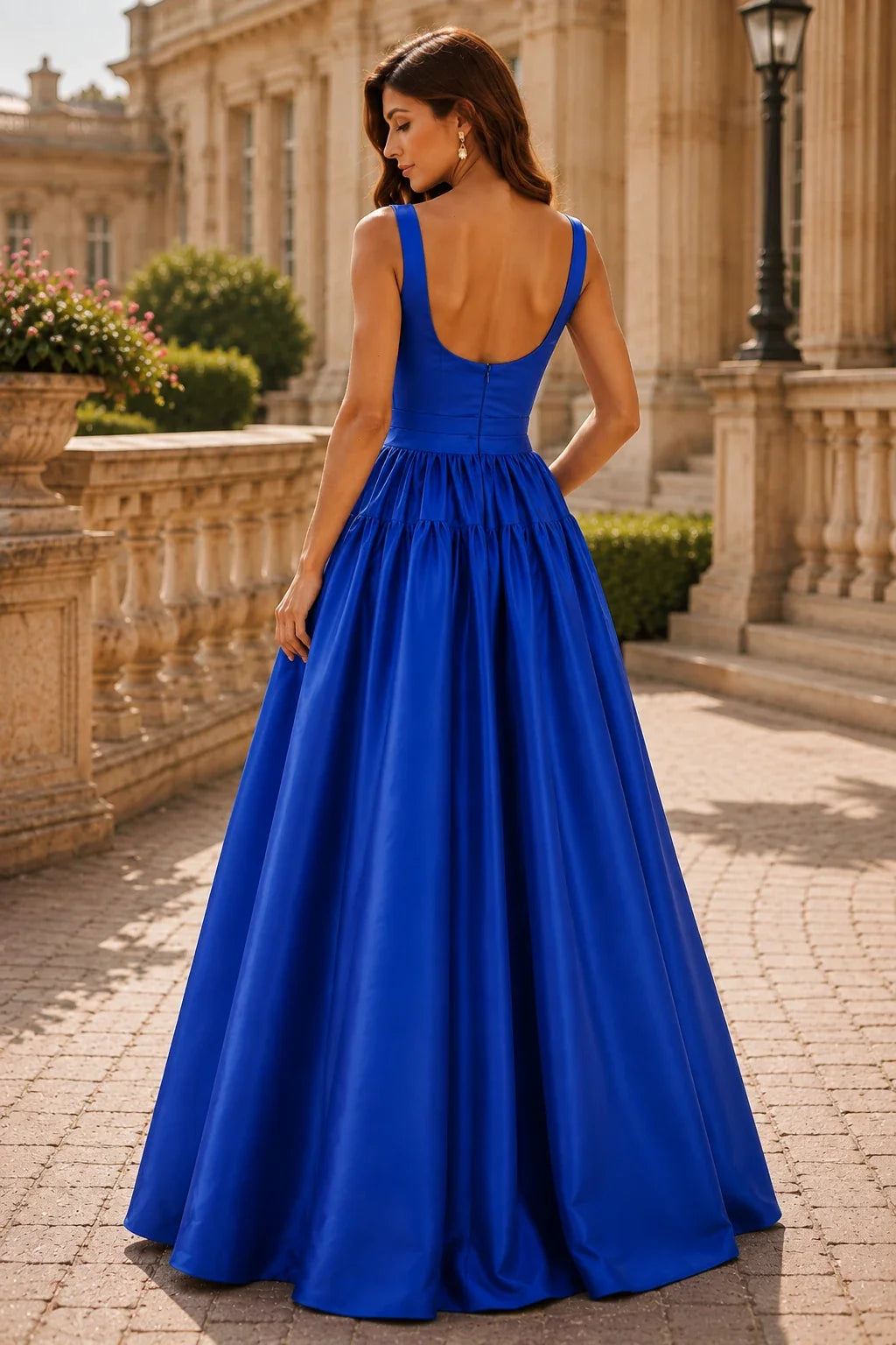 Isaselle Spaghetti-Strap Corset A-Line Gown Prom Dress