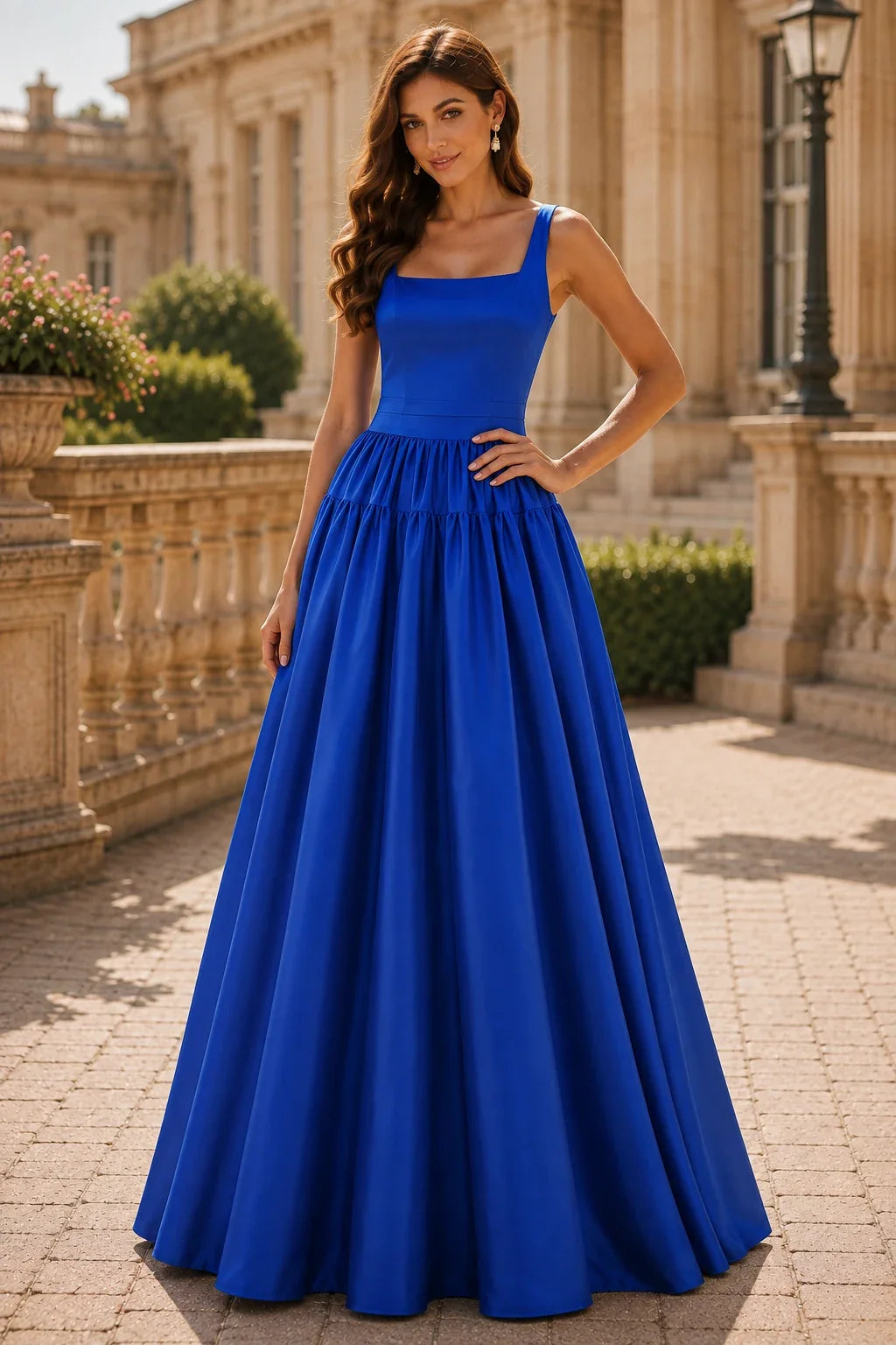 Isaselle Spaghetti-Strap Corset A-Line Gown Prom Dress