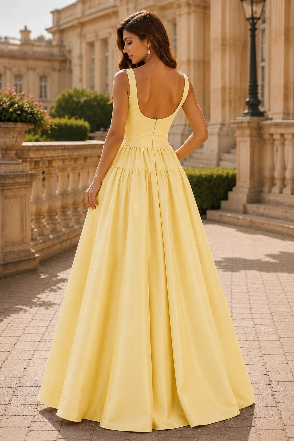 Isaselle Spaghetti-Strap Corset A-Line Gown Prom Dress