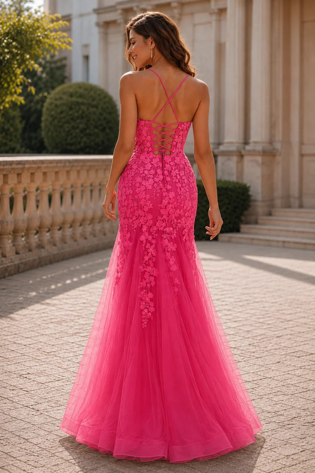 Isathia Seafoam Embellished Mermaid Gown Prom Dress