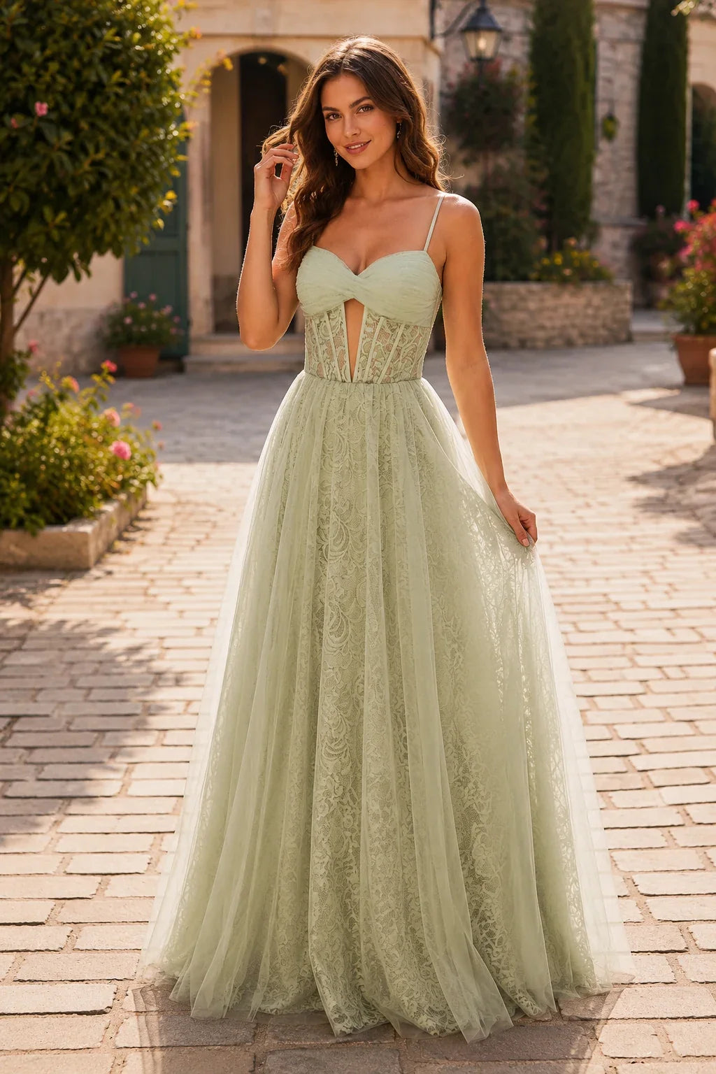 Isabelle Corset Tulle Ball Gown Prom Dress