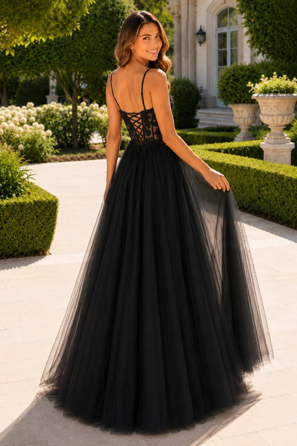 Solara Sweetheart Corset Tulle Ball Gown Prom Dress