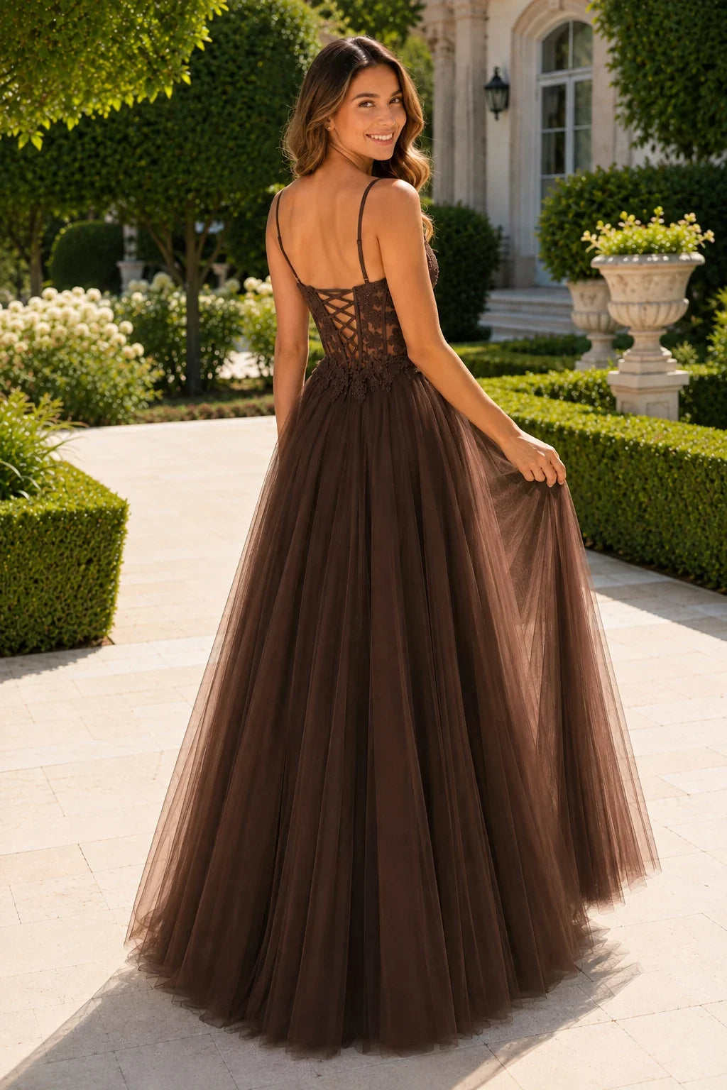 Solara Sweetheart Corset Tulle Ball Gown Prom Dress