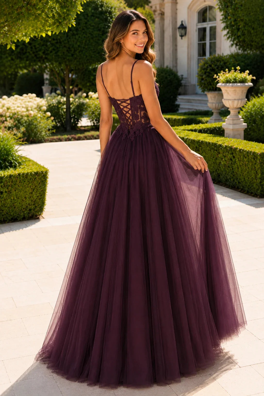 Solara Sweetheart Corset Tulle Ball Gown Prom Dress