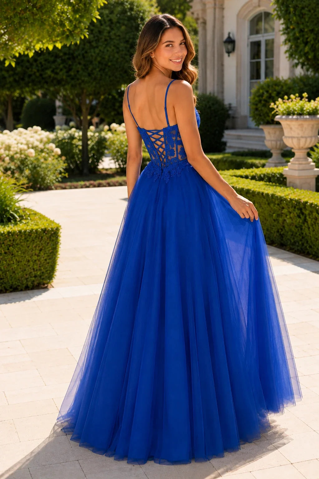 Solara Sweetheart Corset Tulle Ball Gown Prom Dress