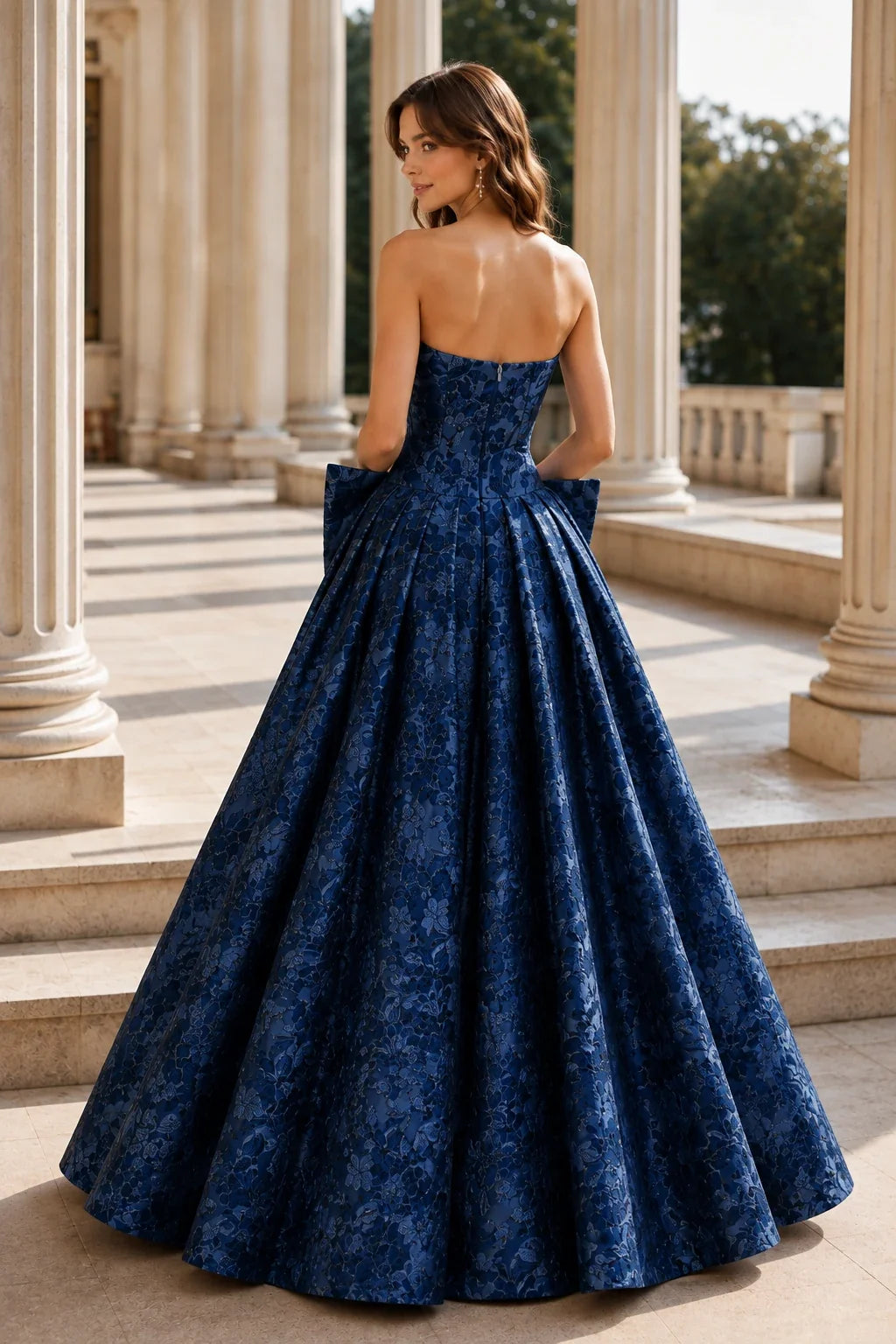Marcella Bow Corset Ball Gown Prom Dress