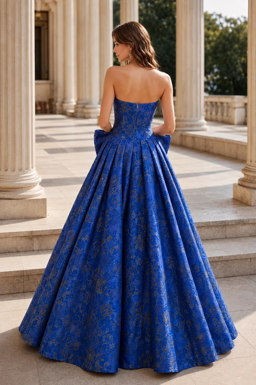 Marcella Bow Corset Ball Gown Prom Dress
