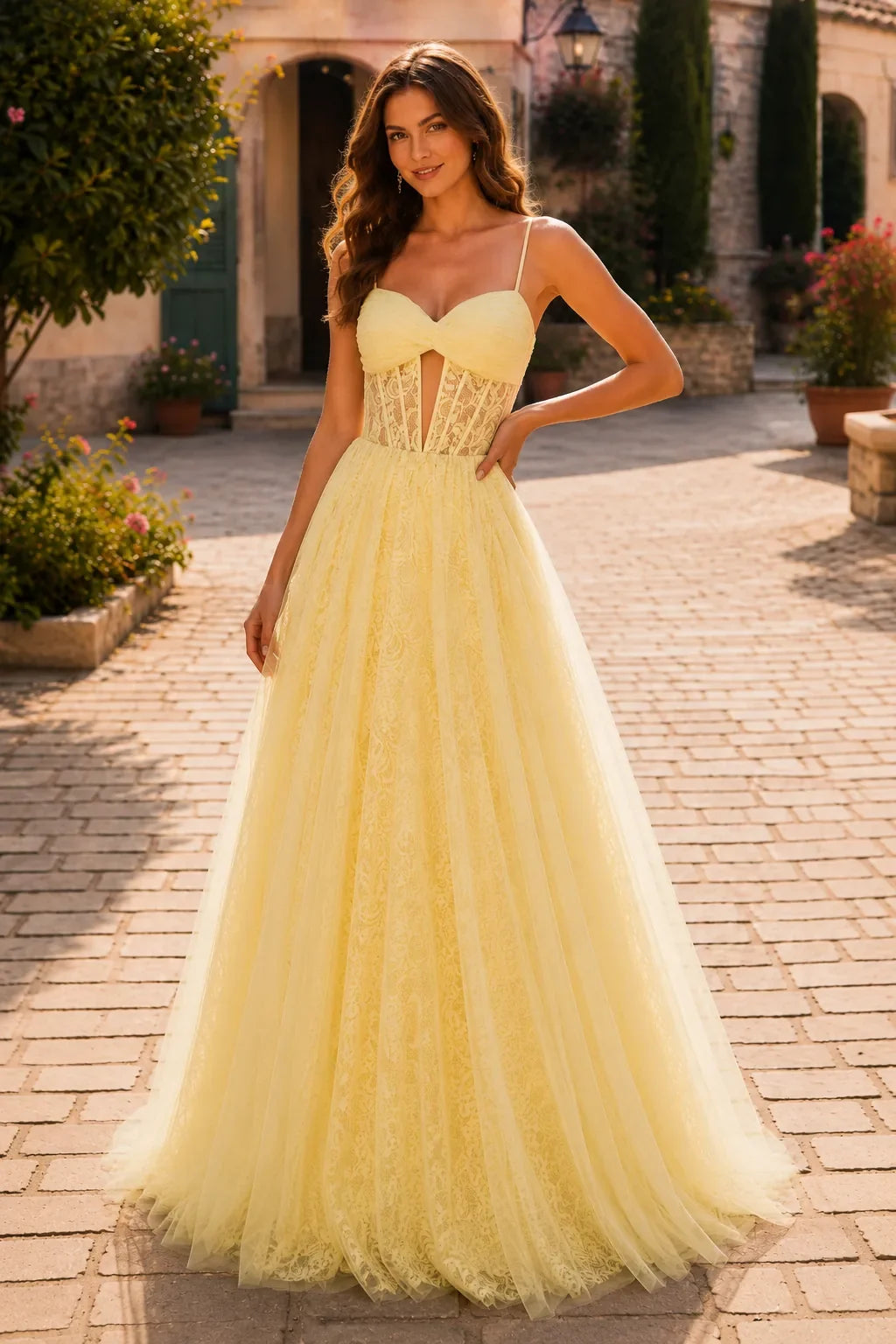 Isabelle Corset Tulle Ball Gown Prom Dress
