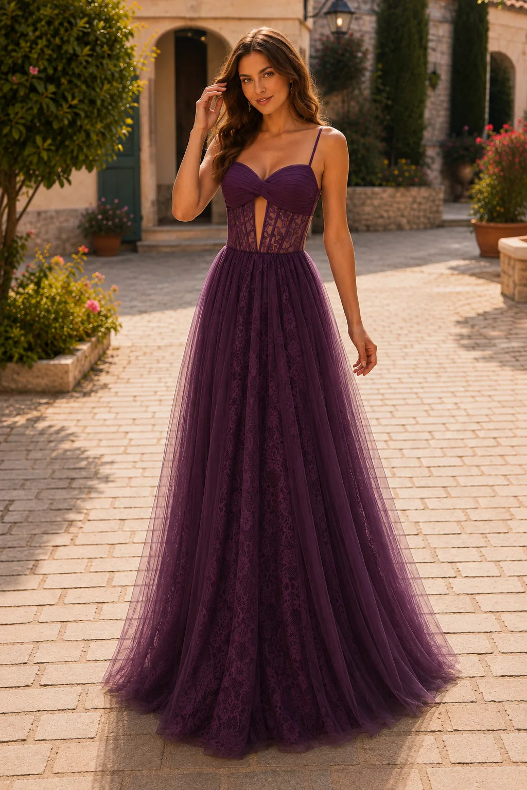 Isabelle Corset Tulle Ball Gown Prom Dress