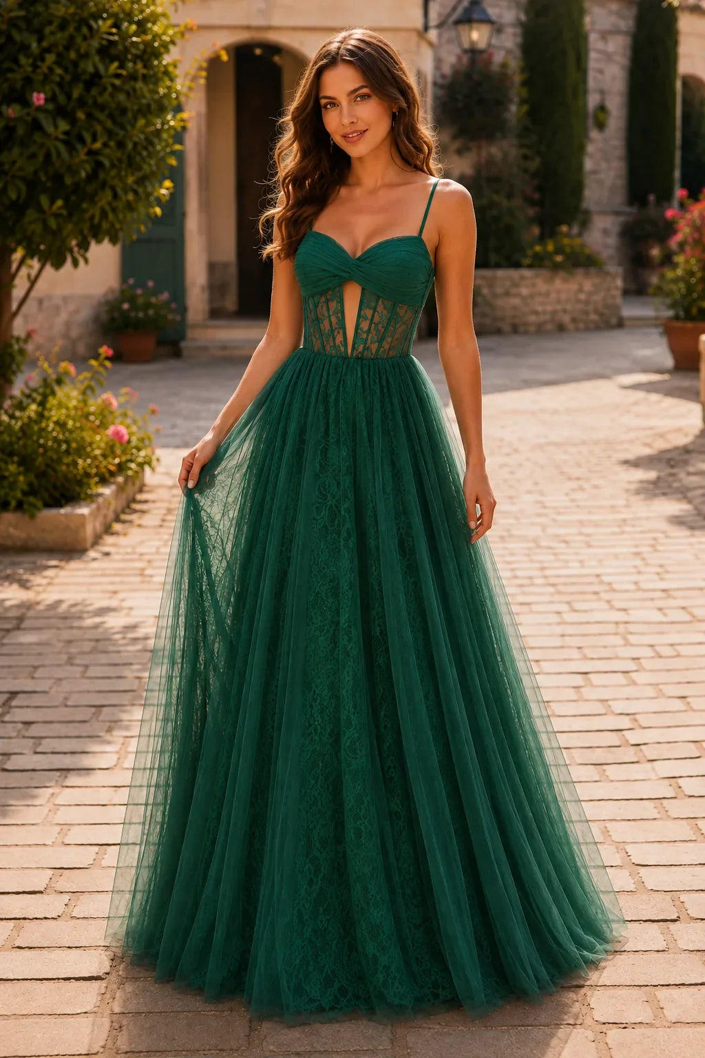 Isabelle Corset Tulle Ball Gown Prom Dress