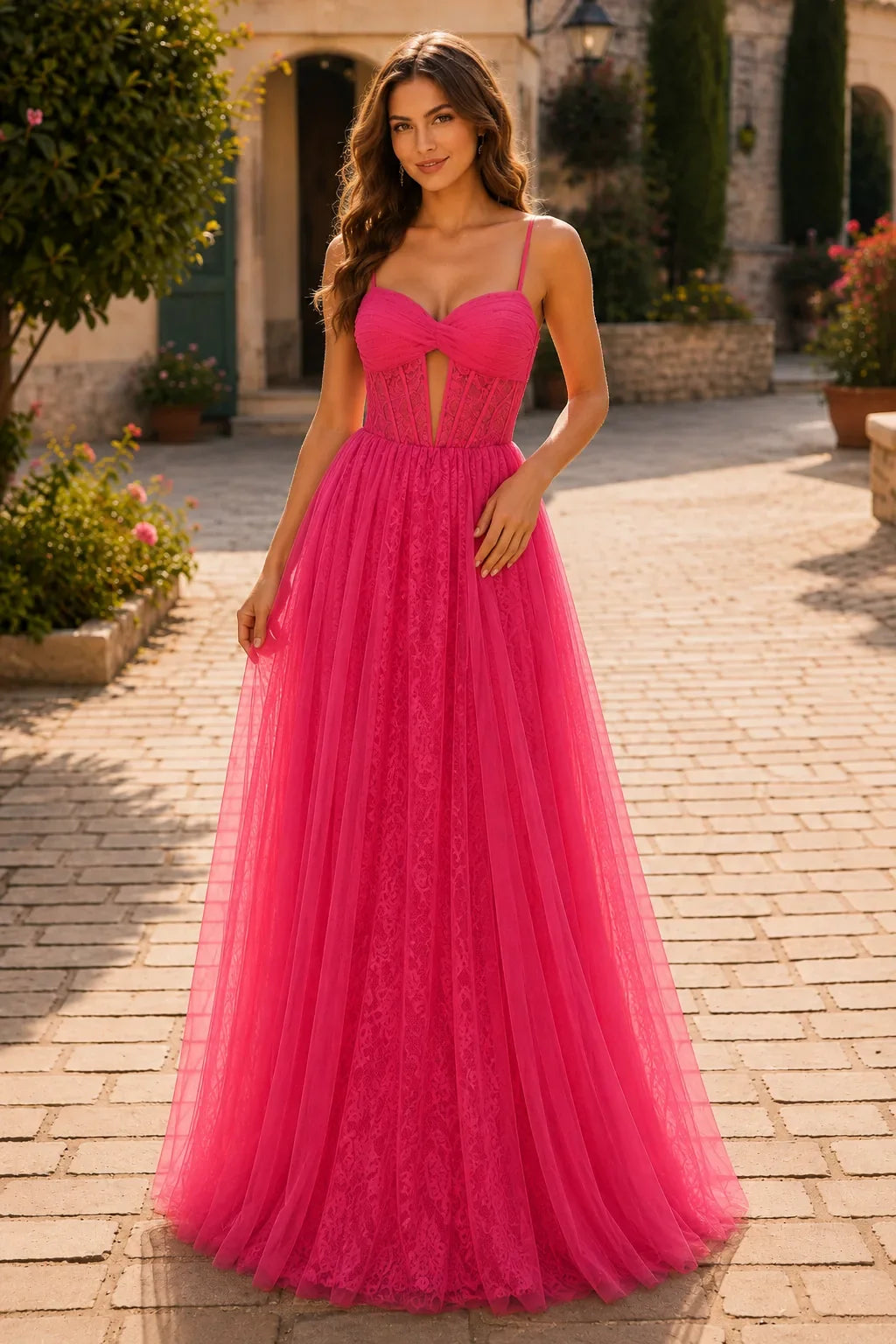 Isabelle Corset Tulle Ball Gown Prom Dress