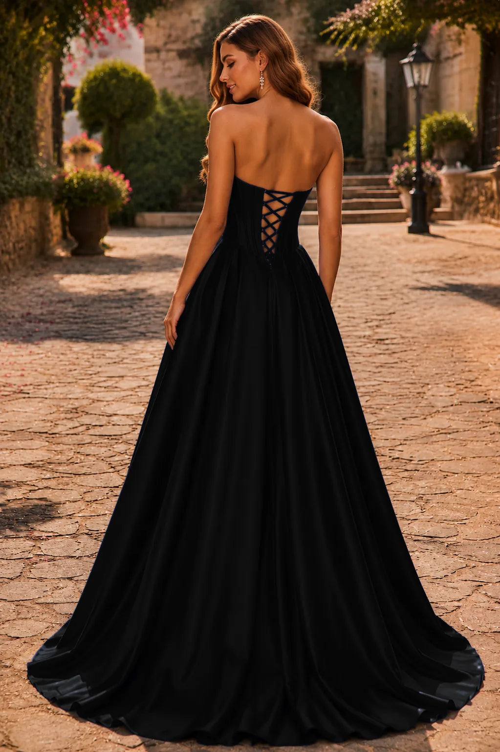 Helrienne Light Strapless Corset Ball Gown Prom Dress