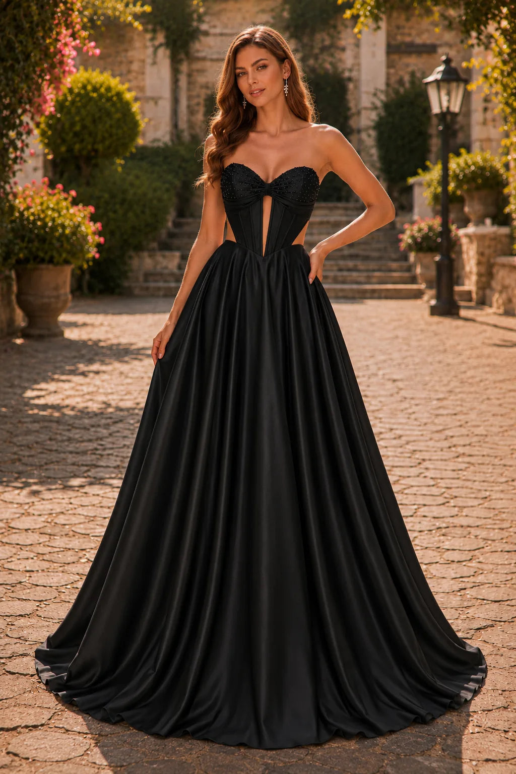 Helrienne Light Strapless Corset Ball Gown Prom Dress