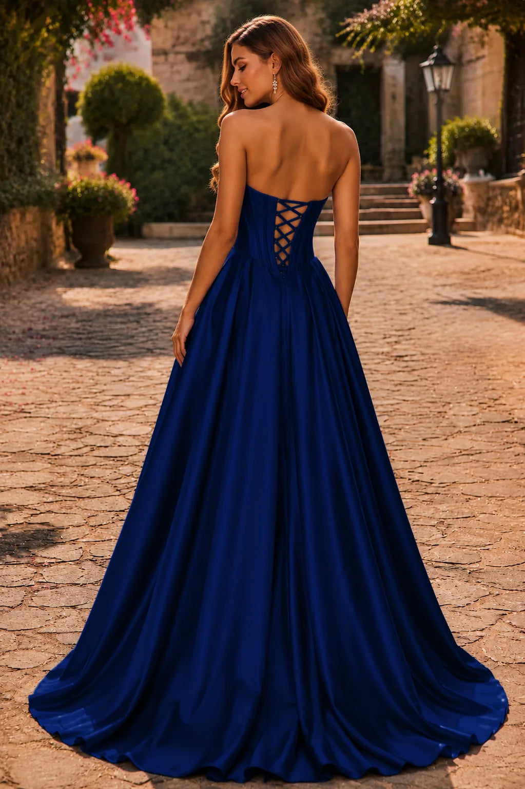 Helrienne Light Strapless Corset Ball Gown Prom Dress