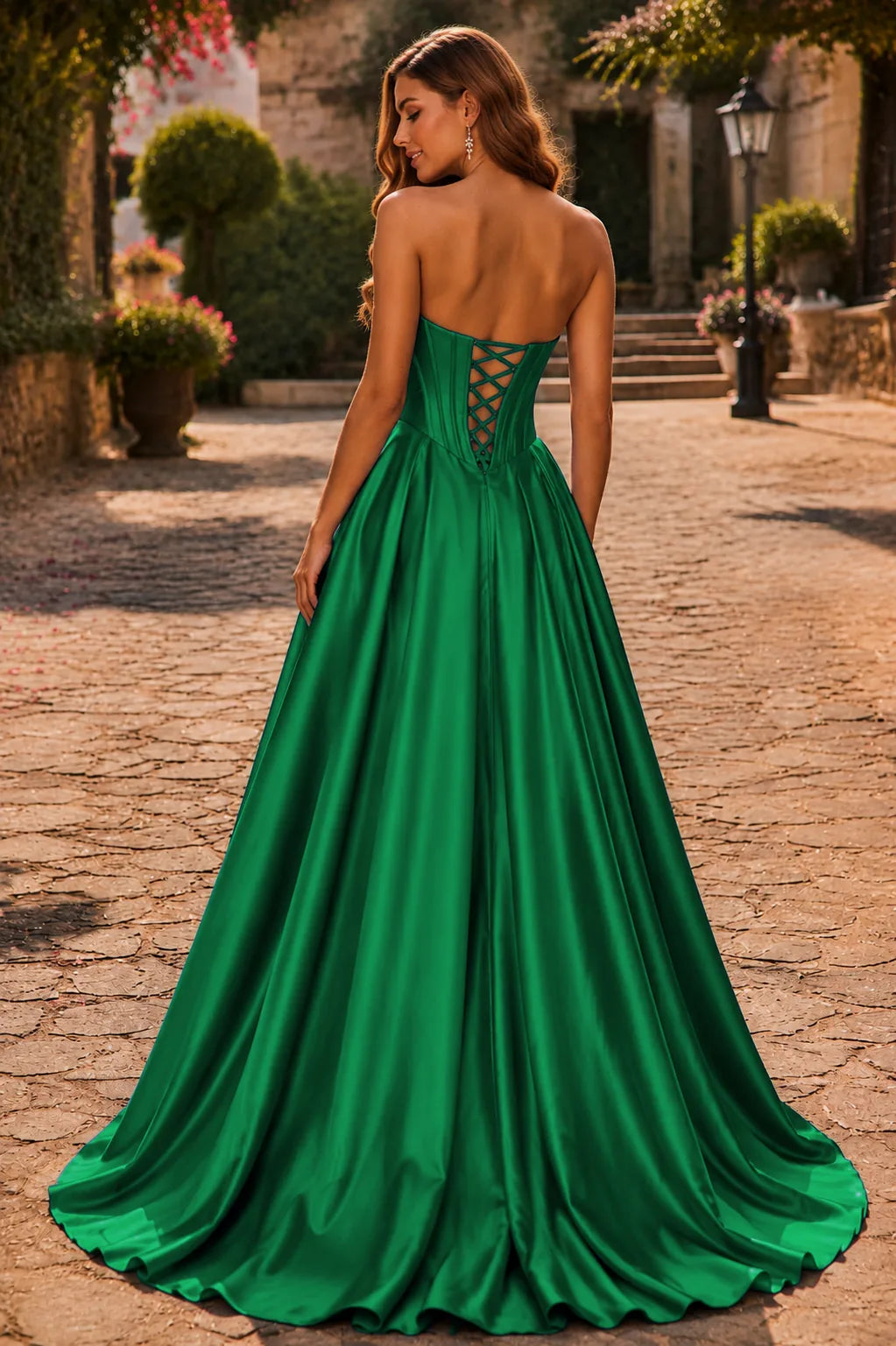 Helrienne Light Strapless Corset Ball Gown Prom Dress